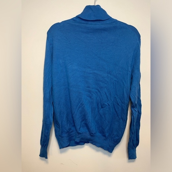 WoolOvers Organic Cotton & Silk Lightweight Turtleneck Sweater Sz L - Picture 5 of 5